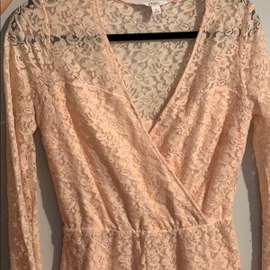 Long Sleeve Pink Romper